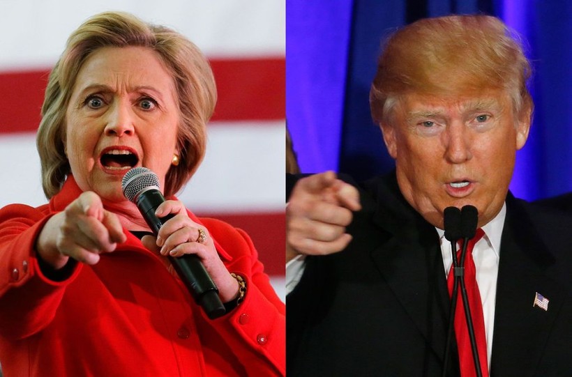 Ông Trump và bà Hillary
