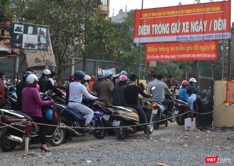 Điểm giữ xe luôn trong tình trạng quá tải