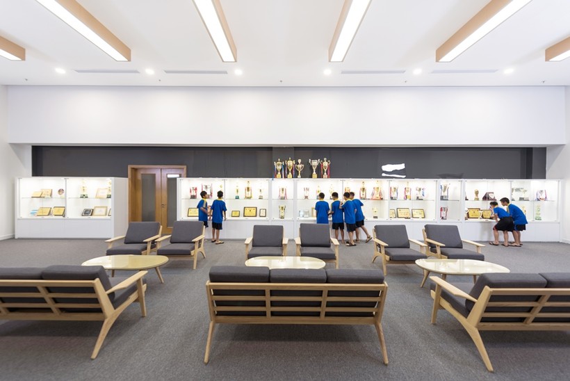 Phòng Truyền thống của Trung tâm Đào tạo Bóng đá Trẻ PVF tại Hưng Yên