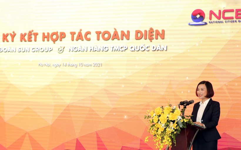 Bà Bùi Thị Thanh Hương - Chủ tịch HĐQT Ngân hàng TMCP Quốc Dân
