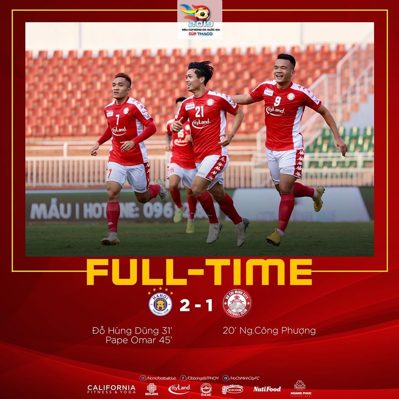 Mỗi Công Phượng và Phi Sơn đã không thể tạo nên chiến thắng. Ảnh TPHCM