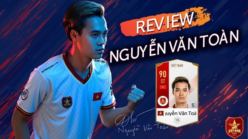 Sân cỏ Việt Nam ghi nhận tiền vệ Văn Toàn (HAGL) là cầu thủ có tốc độ lớn nhất. Ảnh VNF