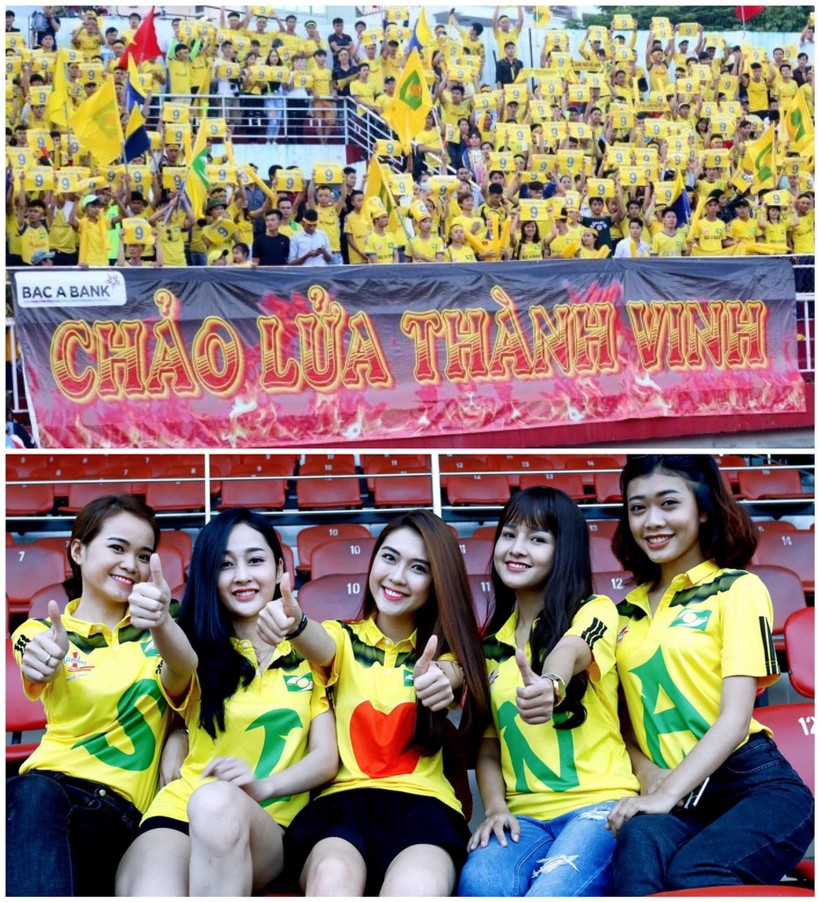 Nhà tài trợ Tân Long đang làm sống lại tình yêu bóng đá của người xứ Nghệ. Ảnh SLFC.