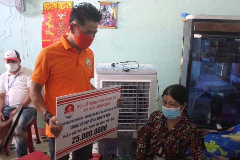 Hội CĐV Bình Định có rất nhiều hoạt động tích cực. Ảnh BĐFC