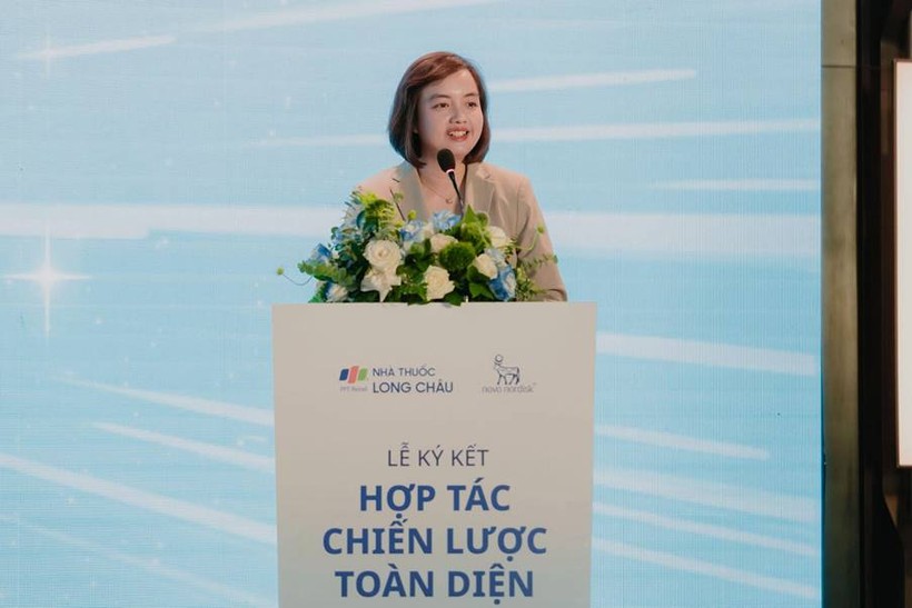 Đại diện hệ thống nhà thuốc và tiêm chủng Long Châu tại sự kiện.