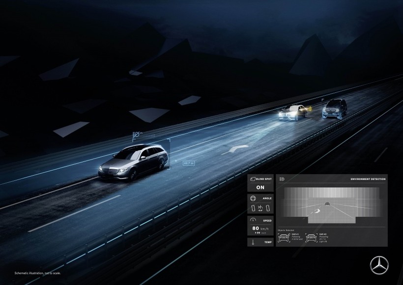Tới đây, xe Mercedes-Benz sẽ hiển thị cả hình ảnh trên mặt đường ảnh 7 Tới đây, xe Mercedes-Benz sẽ hiển thị cả hình ảnh trên mặt đường ảnh 7
