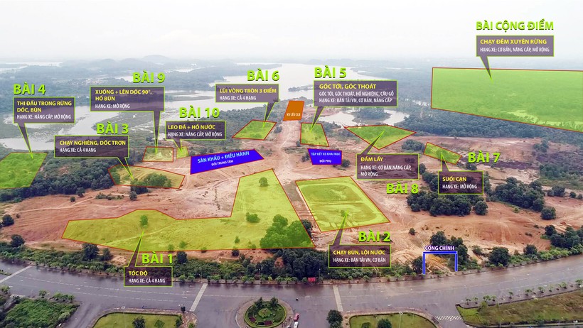 Sơ đồ các bài thi dành cho 4 hạng mục của giải thi đấu VOC 2018.