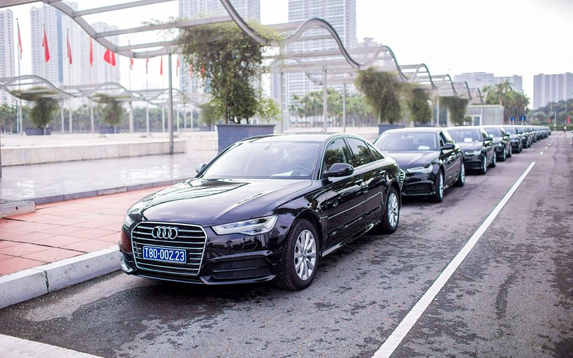 Audi A6 là mẫu xe có số lượng lớn nhất nhờ không gian nội thất rộng rãi và tiện nghi.