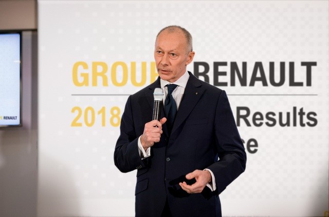 Giám đốc điều hành hãng Renault Thierry Bollore. Ảnh: Bloomberg