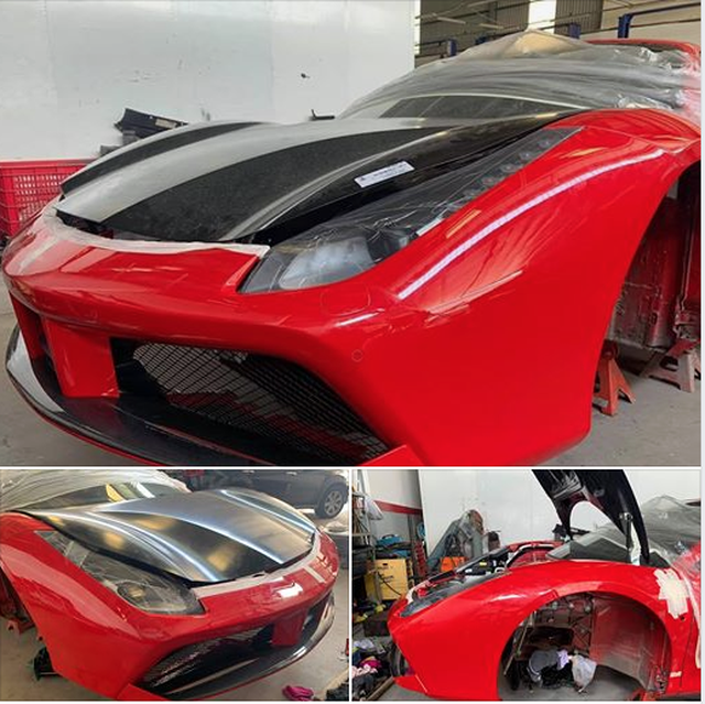 Một chiếc Ferrari phải sửa chữa trong nước do không có dịch vụ chính hãng, cho dù các linh kiện, phụ tùng thay thế được đưa từ nước ngoài về