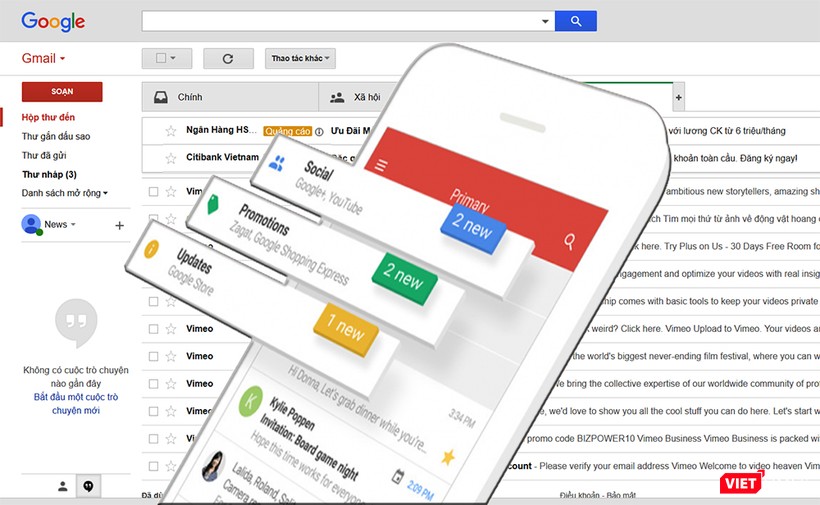 Google sắp thực hiện nhiều thay đổi với Gmail