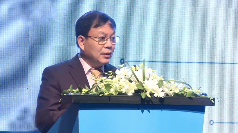 Thiếu tướng Lê Đăng Dũng - đại diện Liên minh Chuyển đổi Số phát biểu tại sự kiện