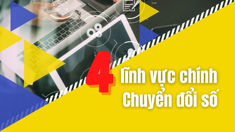 4 lĩnh vực chính của Chuyển đổi số là gì?