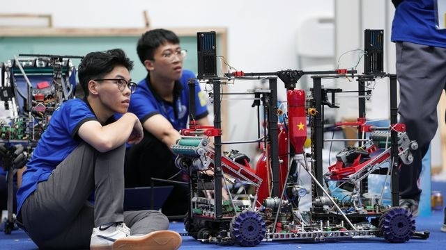 Robot của đội Việt Nam tham dự ABU Robocon 2023 tuyen viet nam robocon 2023.jpg