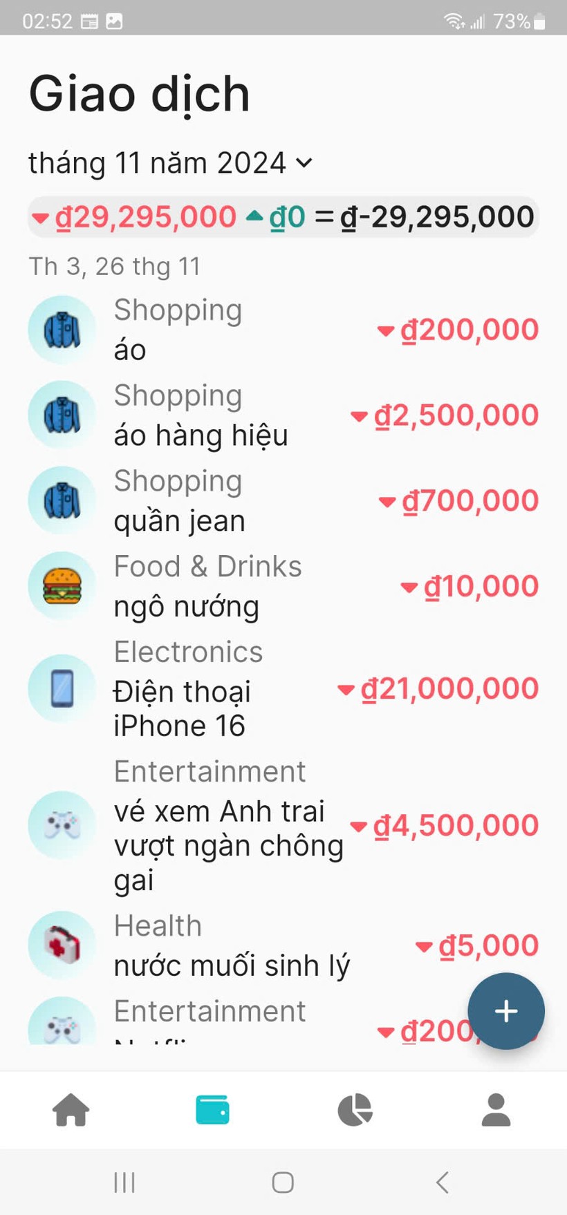 Ứng dụng cho phép thống kê các khoản chi theo tháng khoan chi theo thang.jpg