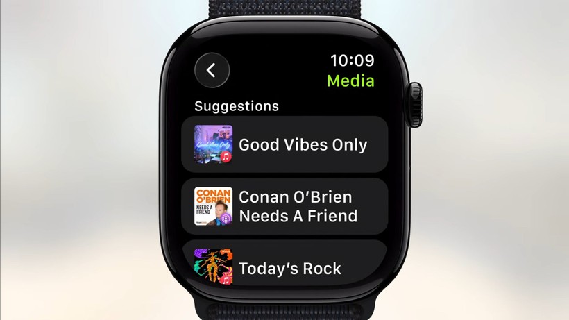 Apple Music trên watchOS 26. Ảnh: Apple Apple Music trên watchOS 26 - Apple.jpg