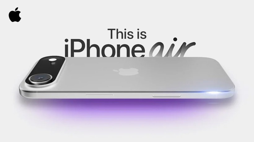 Ảnh dựng iPhone 17 Air. Ảnh: Phone Arena iPhone 17 Air- Phone Arena.jpg