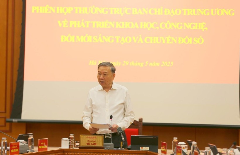 Tổng Bí thư Tô Lâm phát biểu Kết luận Phiên họp.