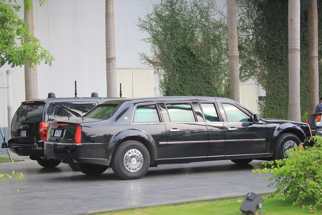 Đoàn xe đón ông Obama đã rời khách sạn đến Sân bay Nội Bài ảnh 5