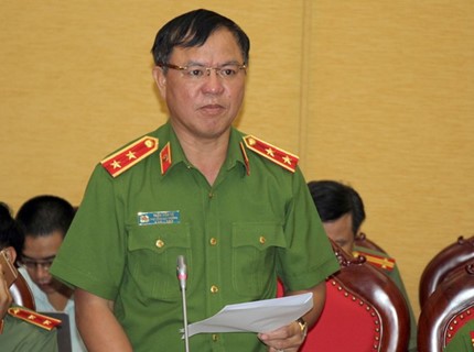 Trung tướng Trần Văn Vệ, Phó Tổng Cục trưởng Tổng Cục cảnh sát. Ảnh: B.C.