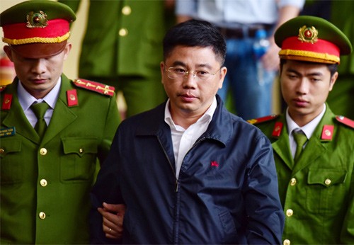 Nguyễn Văn Dương tại TAND tỉnh Phú Thọ trong tháng 11/2018. Ảnh: Giang Huy