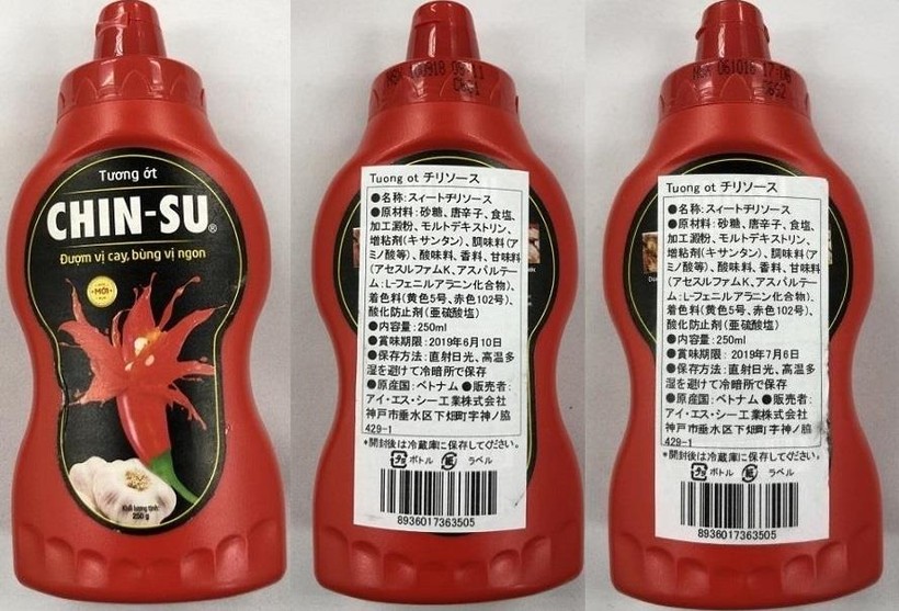 Nhật Bản yêu cầu thu hồi tương ớt Chin-su nhập khẩu từ Việt Nam vì có chứa phụ gia cấm?