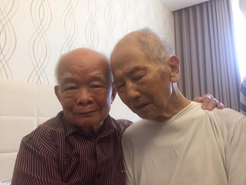 Nhà văn Nguyên Ngọc và nhà văn Châu Diên là bạn cùng tuổi