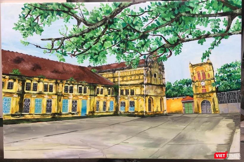 Một bức tranh của "họa sĩ nhí" 14 tuổi Trần Nam Long