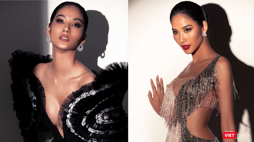 Hoàng Thùy, đại diện Việt Nam tại Miss Universe 2019 trong trang phục của Nguyễn Công Trí và Hoàng Hải