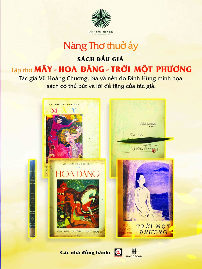 Các cuốn sách sẽ đấu giá gây quỹ trong đêm nhạc "Nàng thơ thuở ấy" Các cuốn sách sẽ đấu giá gây quỹ trong đêm nhạc