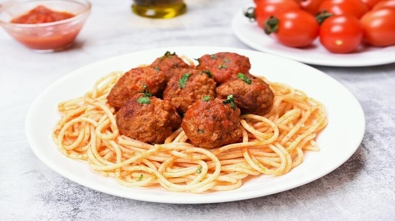 Chỉ nên thưởng thức món mỳ Ý thịt viên nếu hệ tiêu hóa thực sự khỏe mạnh