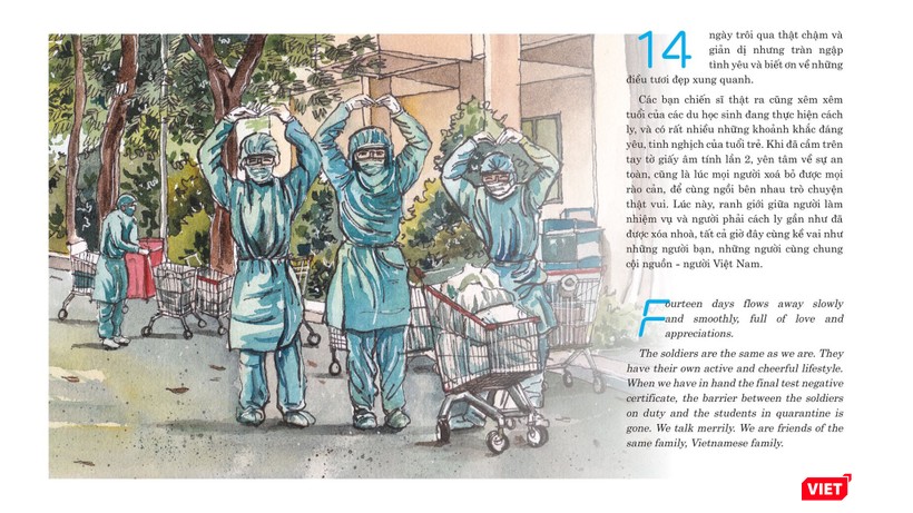 Bộ tranh của du học sinh Nguyễn Tăng Quang đã ghi lại những "lát cắt" lịch sử