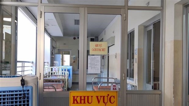 Khu vực cách ly điều trị bệnh nhân 91 tại BV Bệnh Nhiệt đới TP.HCM (Ảnh: TTXVN)