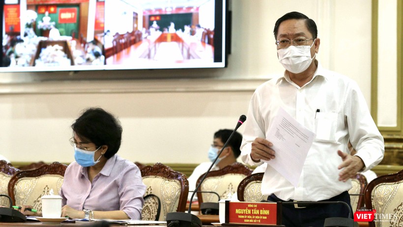 Họp trực tuyến Ban chỉ đạo phòng, chống dịch COVID-19 TP.HCM (Ảnh: TTBC) 