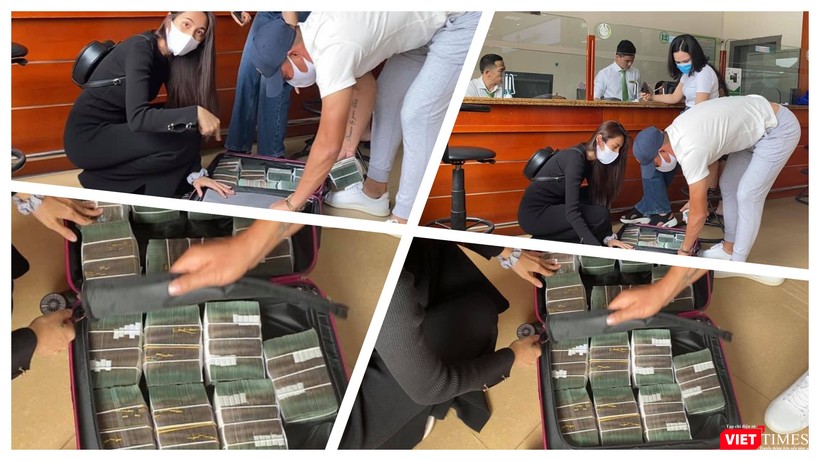 Thuỷ Tiên xuất hiện ở miền Trung, phát tiền cứu trợ bà con vùng lũ ngay trước thềm siêu bão số 9 (Ảnh: FBNV)