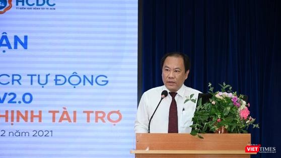 Bác sĩ Nguyễn Hoài Nam - Phó Giám đốc Sở Y tế TP.HCM bày tỏ lời cảm ơn đến Tập đoàn Hưng Thịnh 