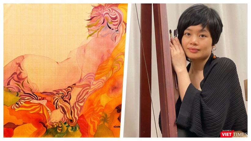 Triển lãm “Hương lụa” Khai mạc chiều tối 7/5/2021 (Ảnh: Hoà Bình) 