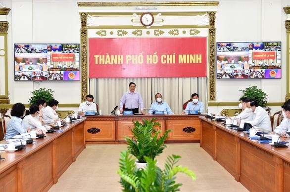 Thủ tướng Phạm Minh Chính chủ trì cuộc họp trực tuyến với TP.HCM và các địa phương lân cận thuộc vùng kinh tế trọng điểm phía Nam - Ảnh: VGP/Nhật Bắc Thủ tướng Phạm Minh Chính chủ trì cuộc họp trực tuyến với TP.HCM và các địa phương lân cận thuộc vùng kinh tế trọng điểm phía Nam - Ảnh: VGP/Nhật Bắc