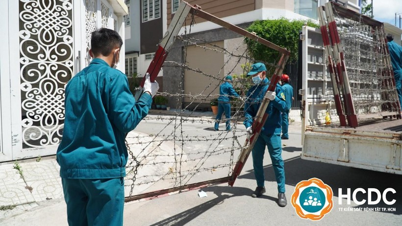 TP.HCM tiếp tục phong toả hẹp một số khu vực- Ảnh HCDC TP.HCM tiếp tục phong toả hẹp một số khu vực- Ảnh HCDC