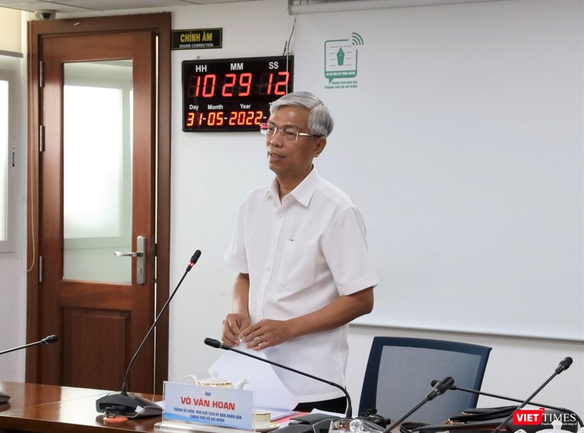 Phó Chủ tịch UBND TP.HCM Võ Văn Hoan - Phó Trưởng Ban tổ chức Diễn đàn cho biết, Diễn đàn được tổ chức tại TP.HCM là vinh dự lớn đối với TP - Ảnh: Linh Nhi Phó Chủ tịch UBND TP.HCM Võ Văn Hoan - Phó Trưởng Ban tổ chức Diễn đàn cho biết, Diễn đàn được tổ chức tại TP.HCM là vinh dự lớn đối với TP - Ảnh: Linh Nhi