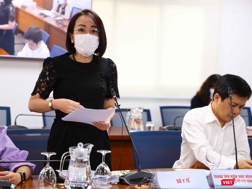 Bà Lê Thiện Quỳnh Như - Chánh Văn phòng Sở Y tế TP.HCM - cung cấp thông tin về dịch sốt xuất huyết