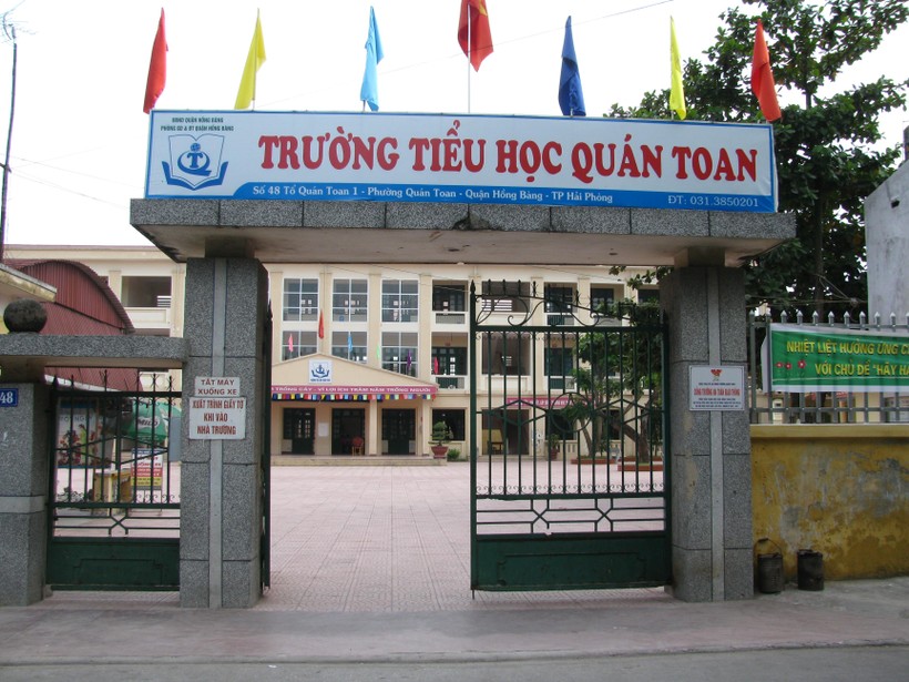 Trường Tiểu học Quán Toan (Hồng Bàng, Hải Phòng) nơi xảy ra vụ việc