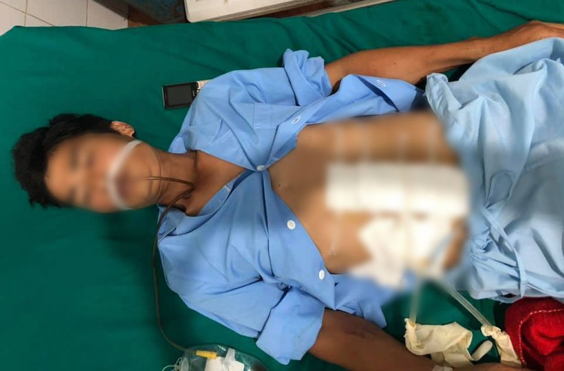 Bệnh nhân T. sau khi được phẫu thuật.