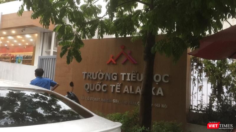 Một ngôi trường tự gắn mác quốc tế trên địa bàn quận Cầu Giấy.