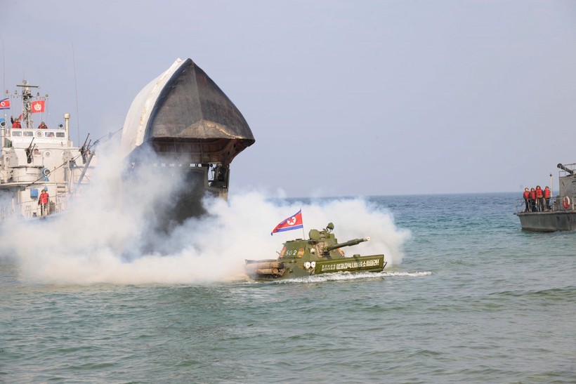 70% of ground forces and 50% of air and naval forces are deployed within around 62 miles of the demilitarized no man's land between North and South Korea as of 2014.