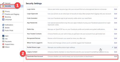 Làm sao để xóa tài khoản Facebook ảnh 1