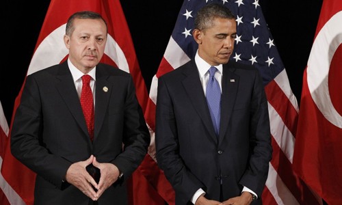 Tổng thống Thổ Nhĩ Kỳ Erdogan và Tổng thống Mỹ Obama. Ảnh: AP Tổng thống Thổ Nhĩ Kỳ Erdogan và Tổng thống Mỹ Obama. Ảnh: AP