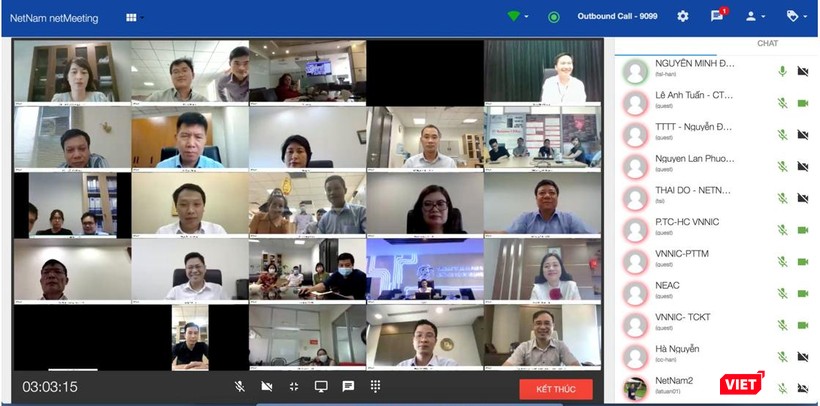 Bộ TT&amp;TT họp trực tuyến bằng Nền tảng netMeeting của Công ty NetNam