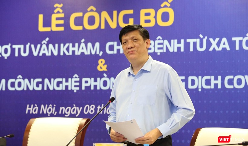 Bộ trưởng Bộ Y tế Nguyễn Thanh Long phát biểu tại sự kiện.