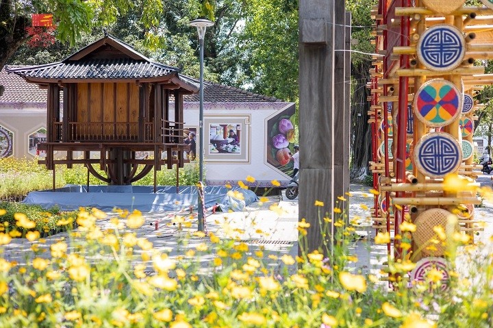 Không gian triển lãm &quot;Thiết kế, sáng tạo thủ công&quot; được bố trí tại địa chỉ số 15 Lê Lợi. TP Huế, tỉnh Thừa Thiên Huế.